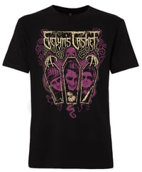 Image 1 of EVELYN'S CASKET BAND SHIRT (POISON PURPLE) 