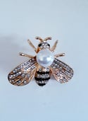 Gold Honeybee Fashion Brooch 