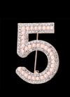 Pink N°5 Fashion Brooch 