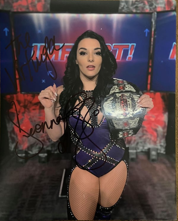 Image of Official Signed Deonna Purrazzo 8x10 - Knockouts Champ