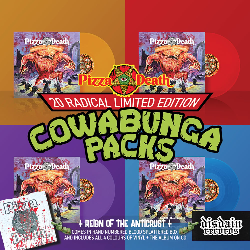 Image of Pizza Death - Reign Of The Anticrust COWABUNGA PACK