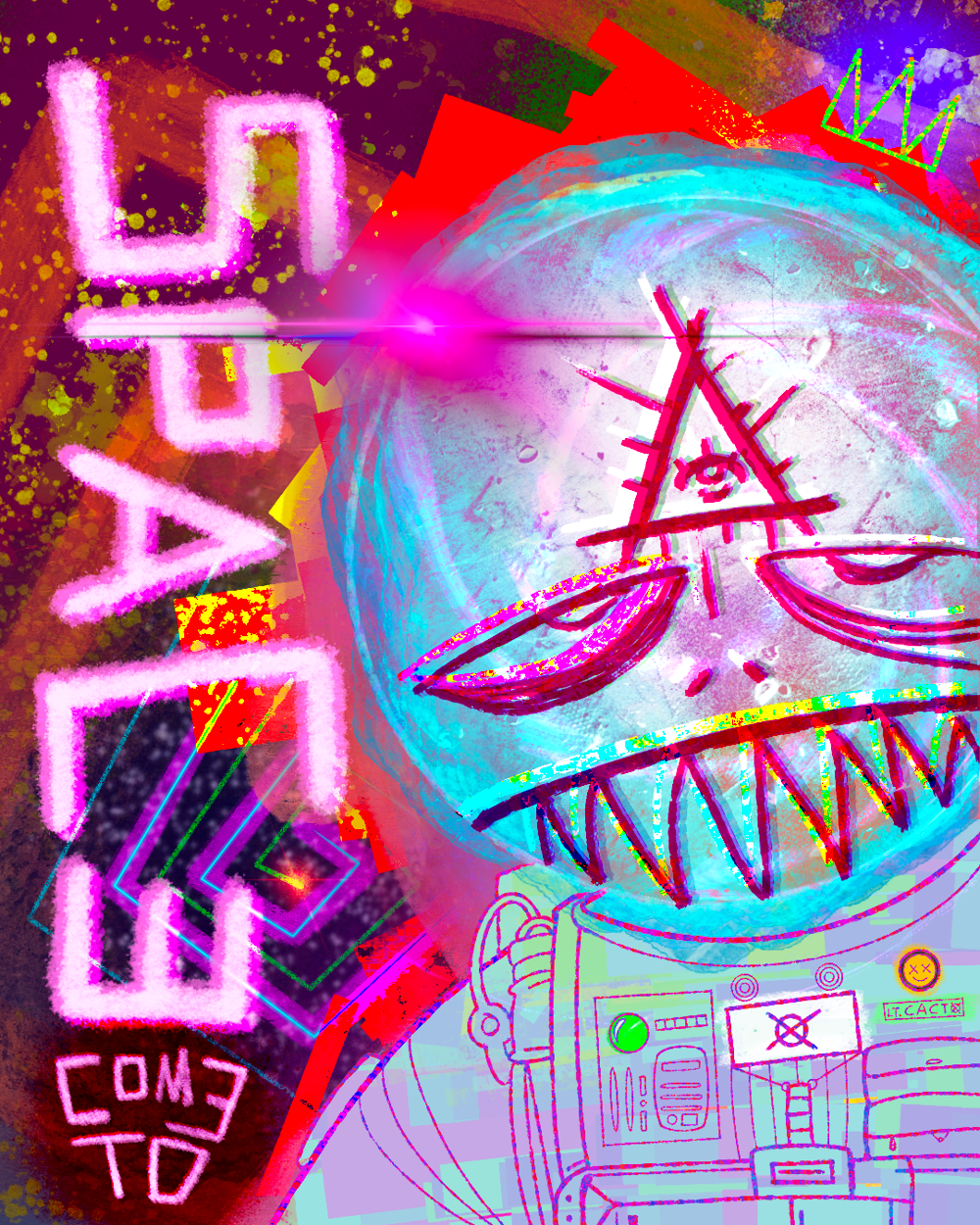 COME TO SPACE (Metal Print)