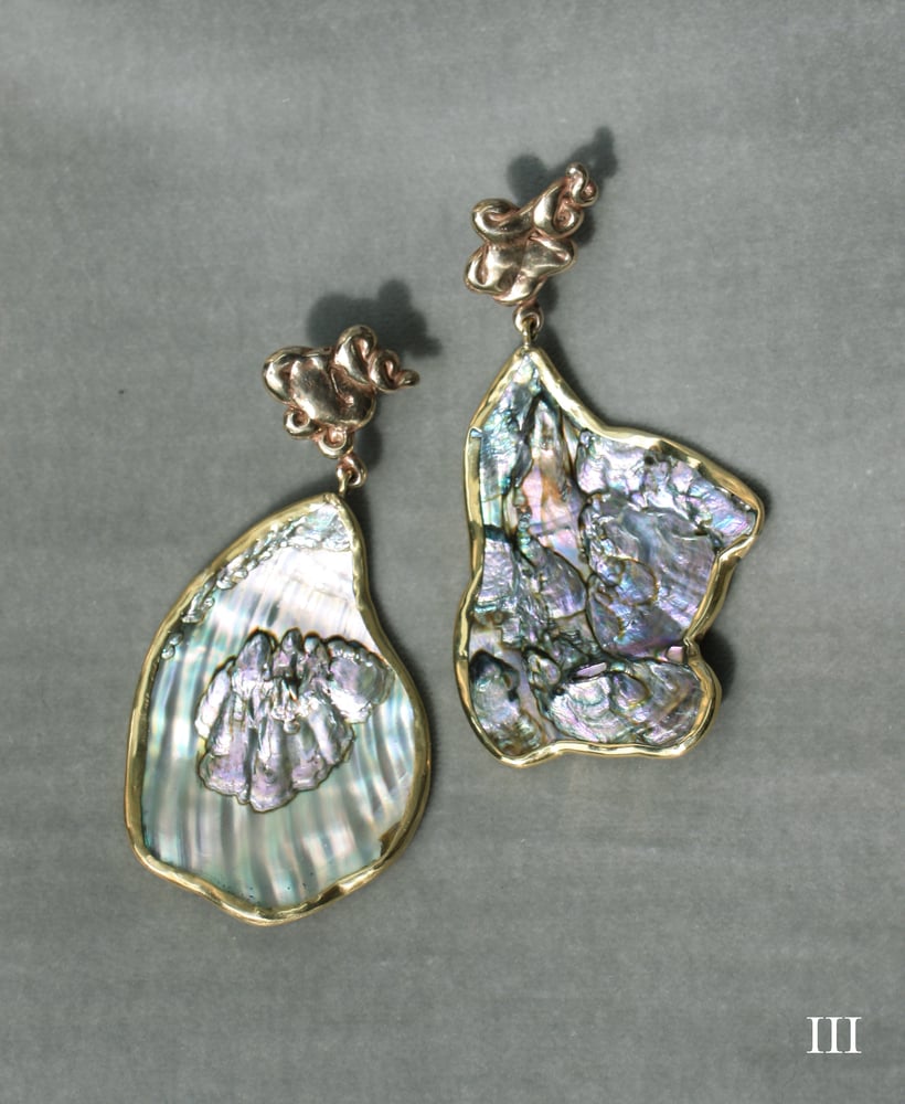 Image of Abalone Cloud Earrings