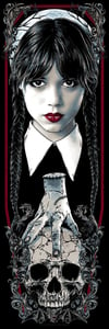 Image of WEDNESDAY ADDAMS - art print