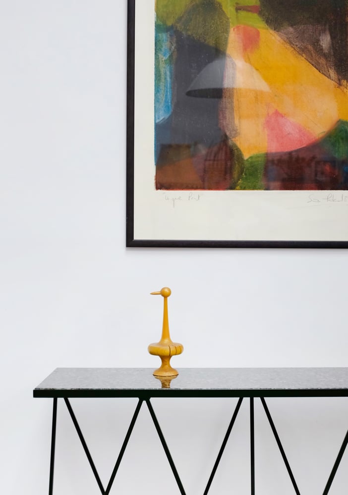 Image of Ex-display Deep Green Granite giraffe Console Table 