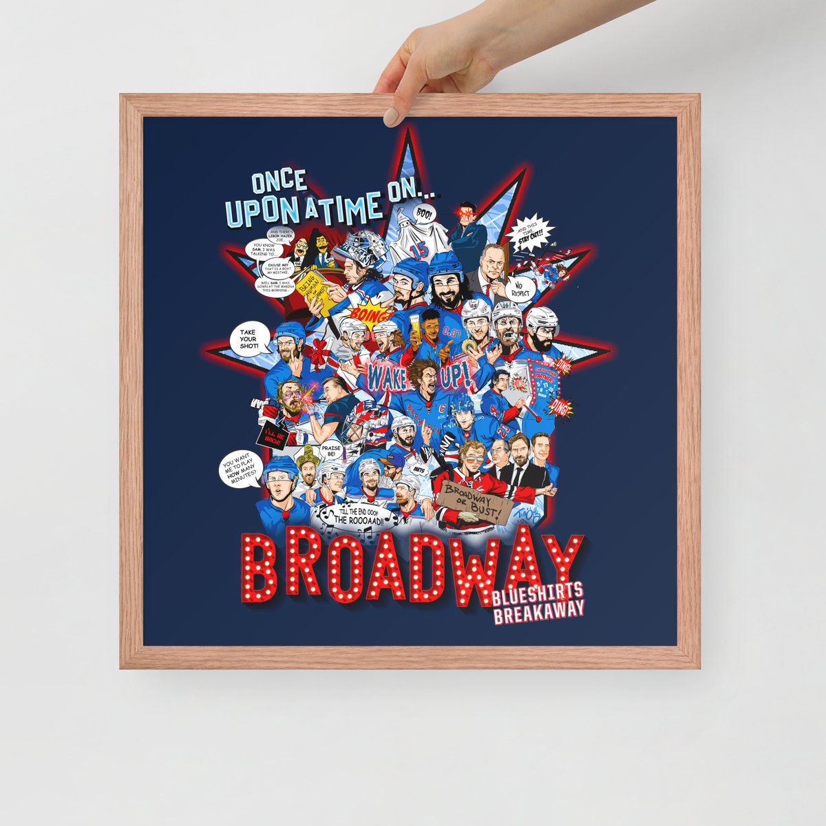 Image of Once Upon a Time on Broadway Framed Poster