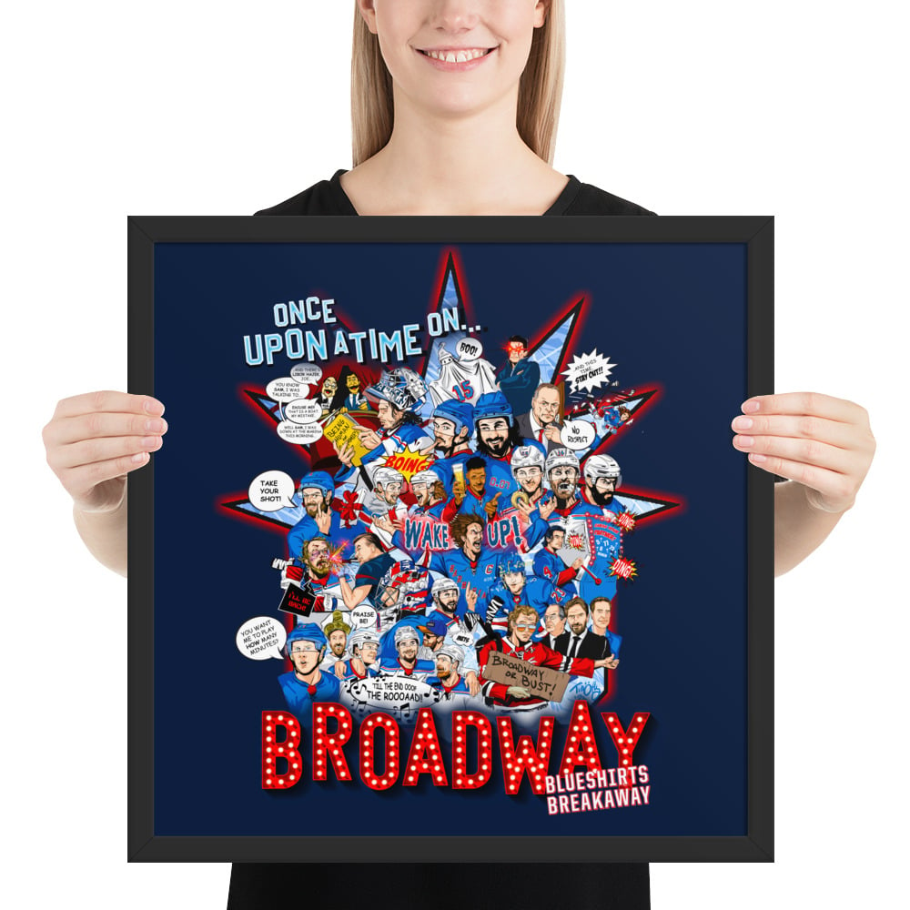 Image of Once Upon a Time on Broadway Framed Poster