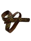 1960s handcrafted studded brass belt