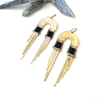 Image 2 of Arcus Earrings in Black Spinel