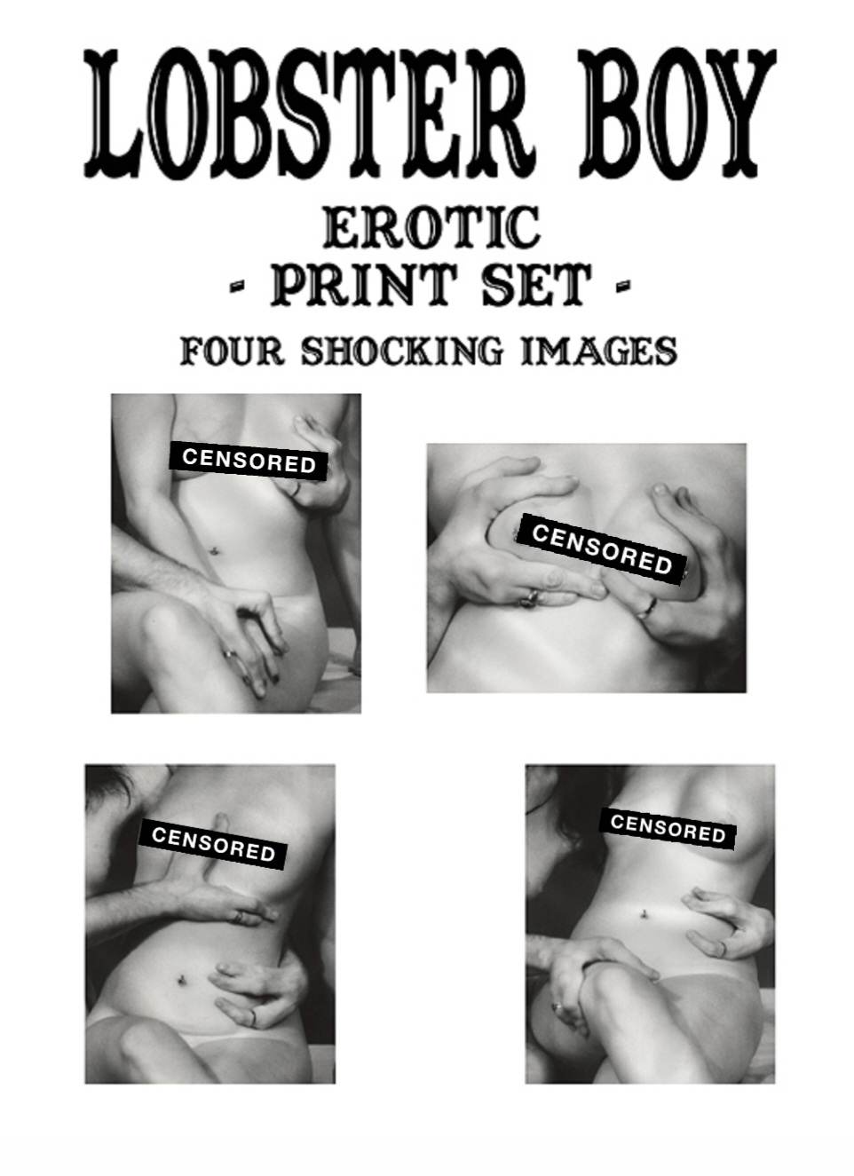 Lobster Boy Erotic Print Set