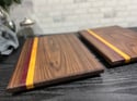  Walnut, Purple Heart and Yellow Heart Cutting Board