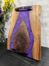 Walnut and Purple Epoxy River Charcuterie Board