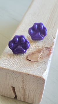 Image 2 of Earrings | Aretes Dog print Stud