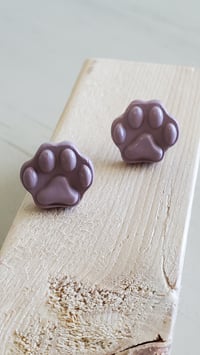 Image 3 of Earrings | Aretes Dog print Stud