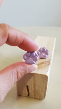 Image 5 of Earrings | Aretes Dog print Stud