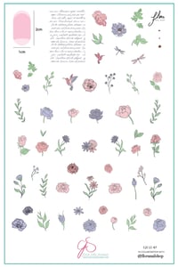 Image 1 of Flora (CjSLC-87) Steel Nail Art Stamping Plate
