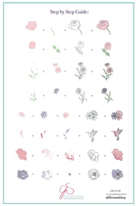 Image 2 of Flora (CjSLC-87) Steel Nail Art Stamping Plate