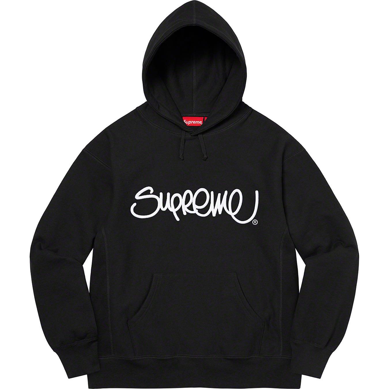 Supreme Raised HandStyle Hoodie Black | TheNorthFashion