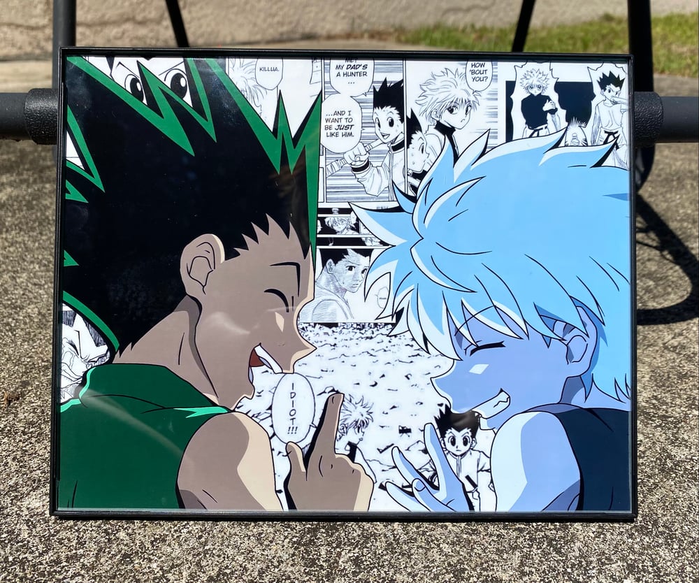 Image of Gon and Killua Manga Print 