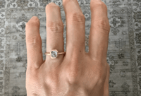 Image 4 of Reserved. Emerald cut diamond engagement ring. 18k. Hendrik