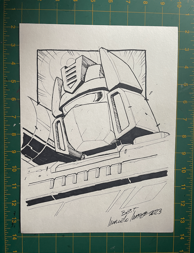 Soundwave Sketch Signed 