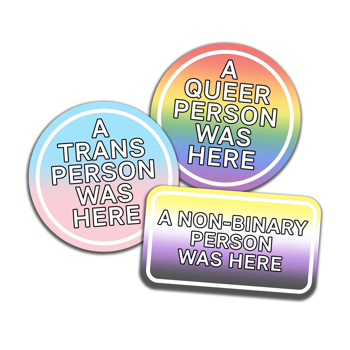 Image of HERE & QUEER STICKERS