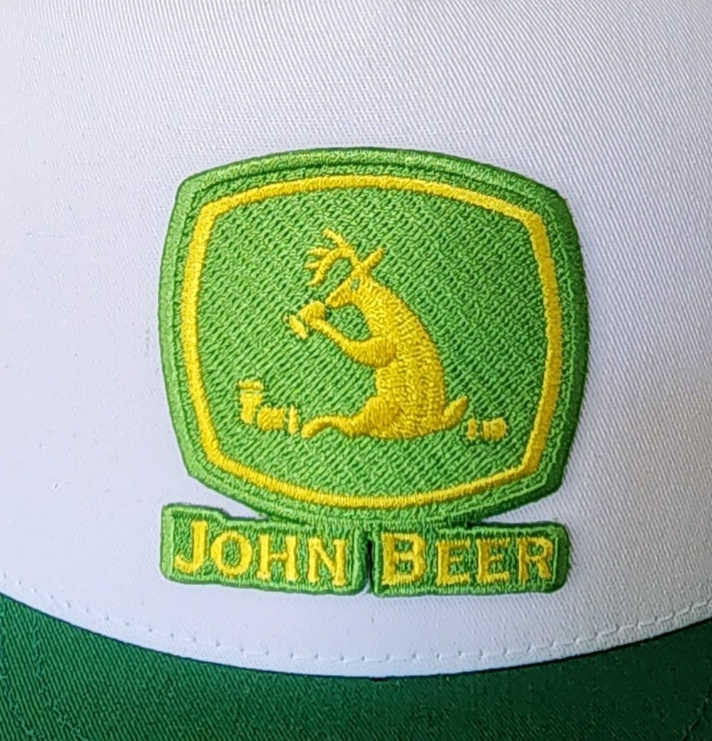 Image of JOHN BEER "JOHN DEERE" PARODY HAT GREEN