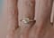 Image of Gray diamond ring. Rose cut. Engagement. 18k. Degas