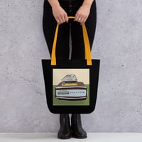 Image 3 of All-Over Print Tote 8 Track Collection