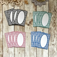 Image 1 of Memo Frames Oval | 4 Colours | 16 Pieces