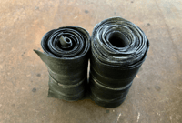 Image 2 of Wide Rolled, Banded Inner Tubes for Art