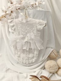 Image 2 of Newborn Bodysuit Photo Prop – Marie (White)