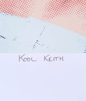 Image of "KOOL KEITH" - Keith Richards Limited Edition Screenprint