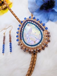 Image 2 of "Anna" bolo tie and earrings set