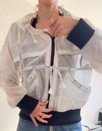Image 1 of White Parachute Jacket