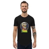 Image 1 of You're Making Me CRAZY! Marvel-inspired Gothic Skull Curved Hem Men's T-Shirt