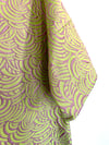 THE PALMS IN GREEN AND MAUVE LUREX JACQUARD
