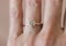 Image of  Rustic engagement ring. Gray diamond. 18k. Pablo