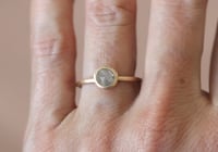 Image 4 of  Rustic engagement ring. Gray diamond. 18k. Pablo