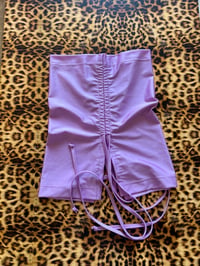 Image 1 of *:･Ruched Crop ☆ Lilac ੈ✩‧₊˚
