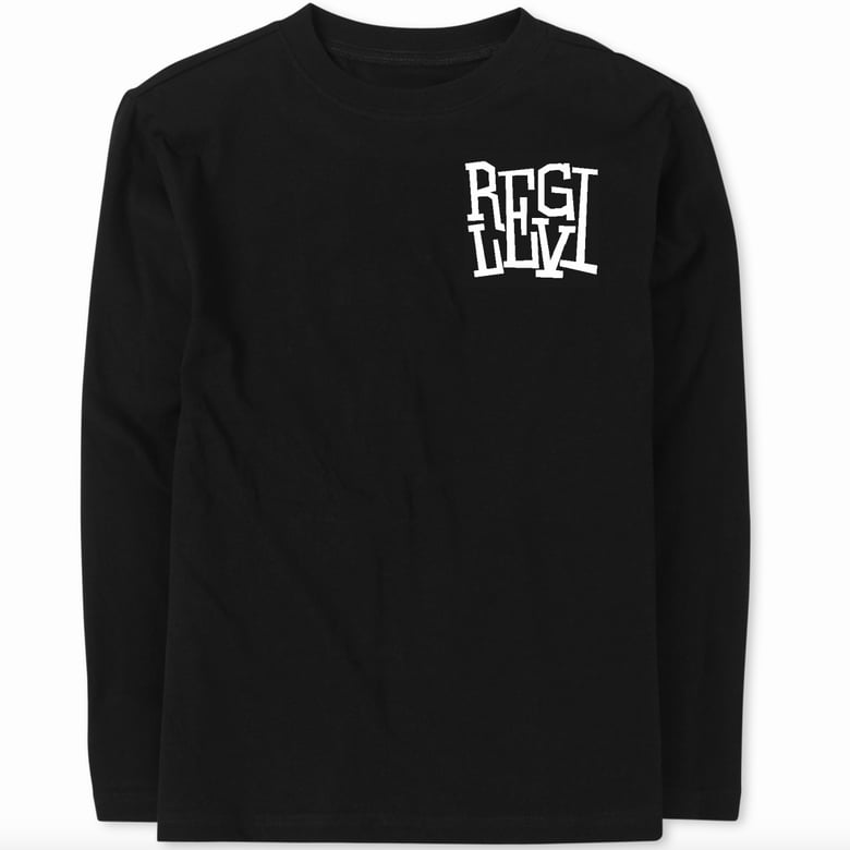 Image of Regi Levi Logo Black Long Sleeve T-Shirt