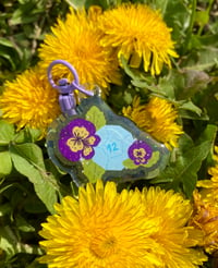Image 2 of Floral D12 Dice - Acrylic Charm
