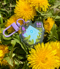 Image 1 of Floral D10 Dice - Acrylic Charm