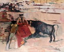 20th Century Swedish Artist ‘A Bull Fight’ 