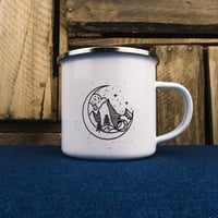 Image 1 of Mountains in the Moon Enamel Mug by Sovende Bjorn