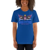 Image 3 of BOSSFITTED Pink and Blue Born Pressure Unisex T-Shirt