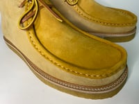 Image 5 of W.bunch wallabee mid top tan suede shoes made in Spain 