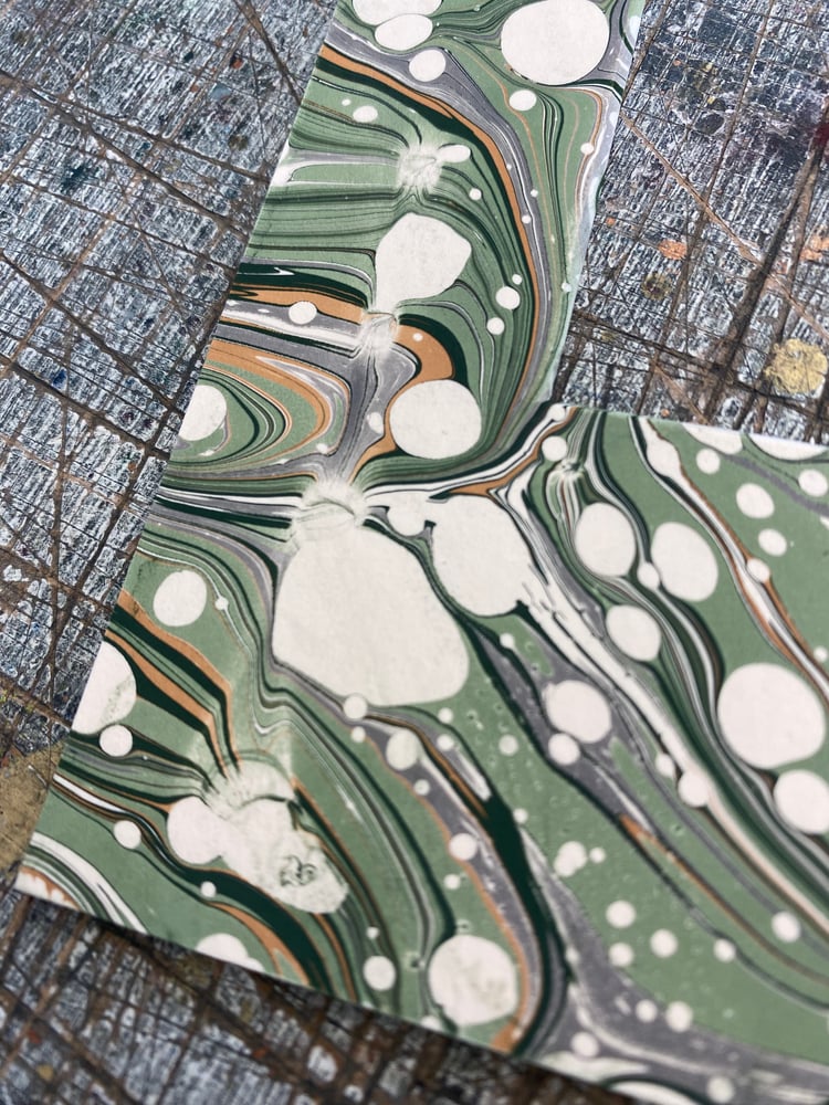 Image of NEW A4 hand marbled mount - No.5