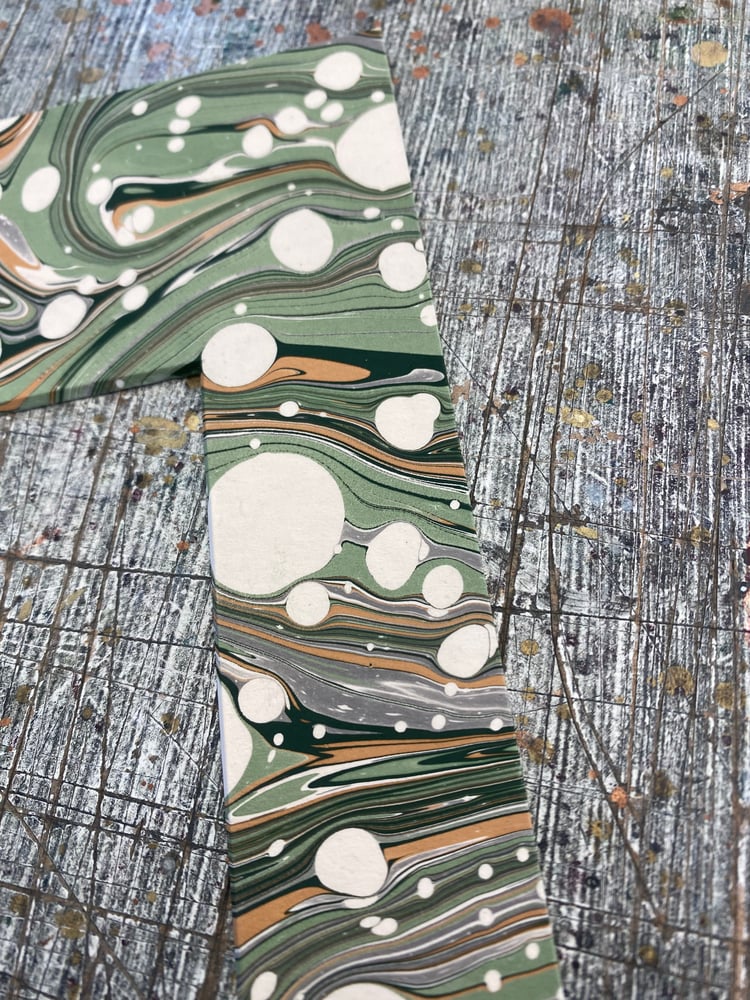 Image of NEW A4 hand marbled mount - No.3