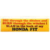 Honda Fit Dragula Sticker